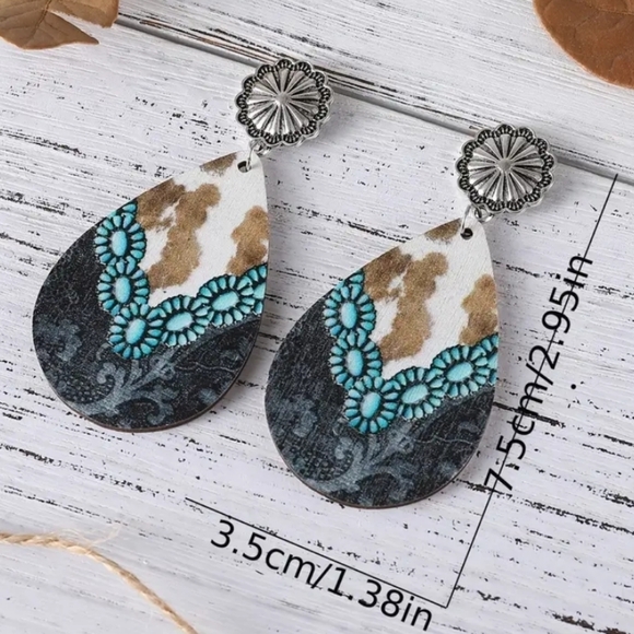 Double Sided Drop Earrings NWOT - Picture 4 of 5